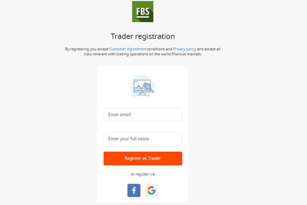 The registration form with FBS in Malaysia